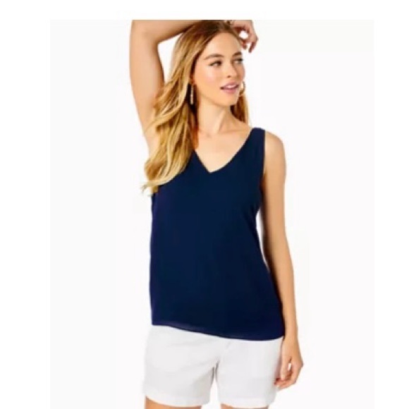 Lilly Pulitzer Navy Florin Size XL - Picture 1 of 2